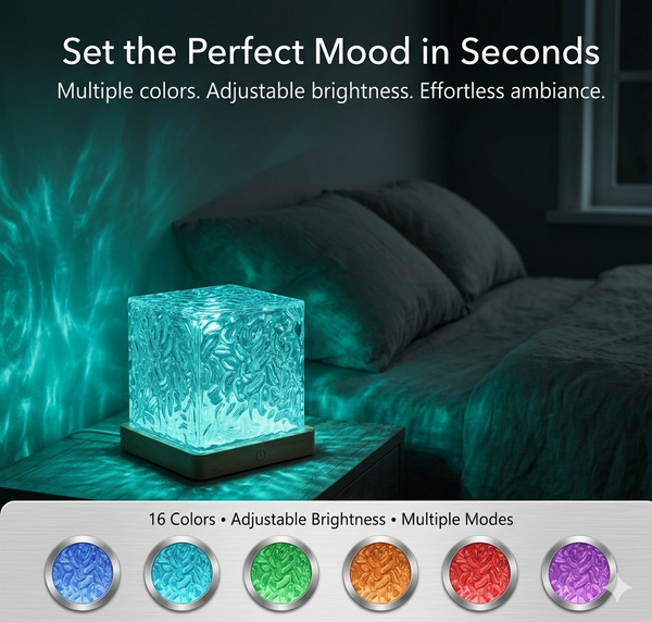 Aurora Wave Night Projector